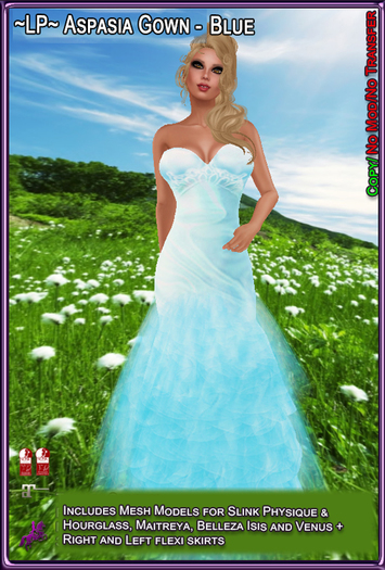 ~LP~Aspasia Gown [Boxed]  Blue