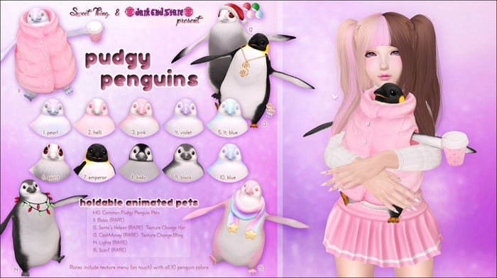 Sweet Thing. & darkendStare Lt. Blue Pudgy Penguin