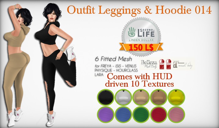 Outfit Leggings & Hoodie 014