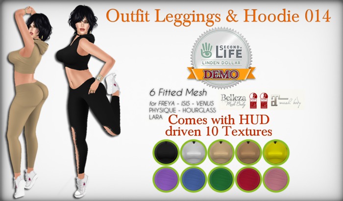 Outfit Leggings & Hoodie 014 DEMO
