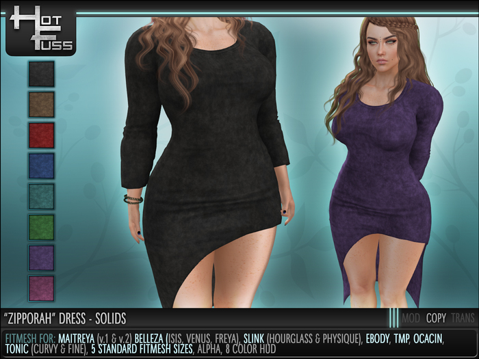 Hot Fuss "Zipporah" Dress - SOLIDS - DEMO