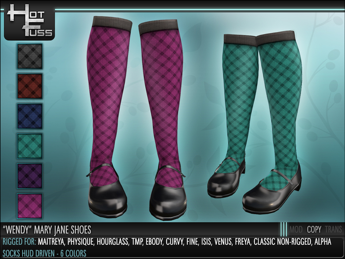 Hot Fuss "Wendy" Mary Janes w/ Hud