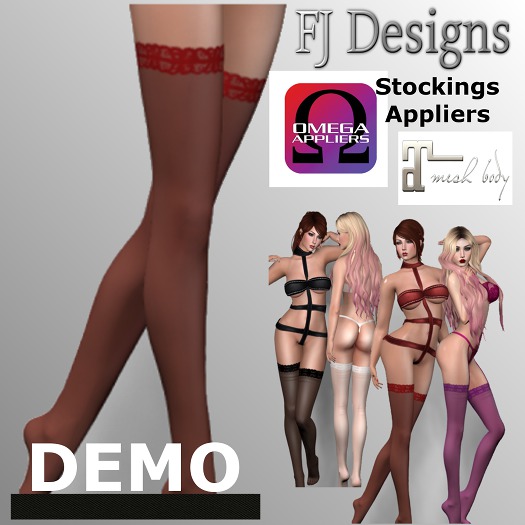 FJ Designs - Stockings Appliers - Red - DEMO