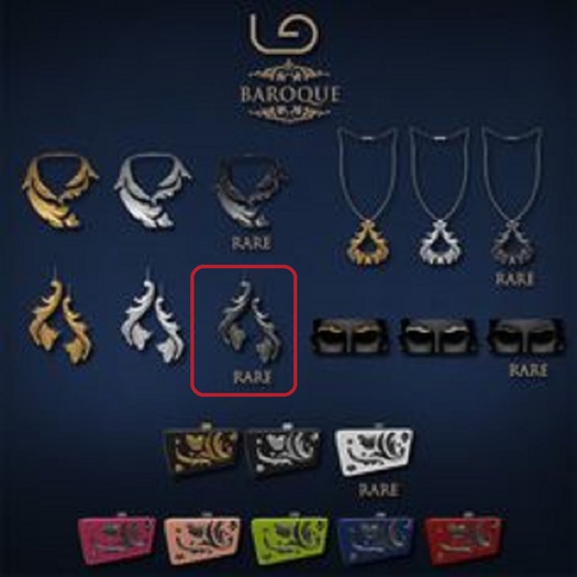 LaGyo_Baroque earrings Black RARE