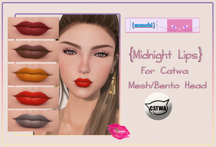 {munchi} Midnight Lips CATWA Applier