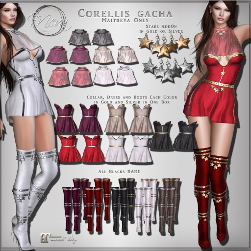 Meva Corellis Dress Cream Box