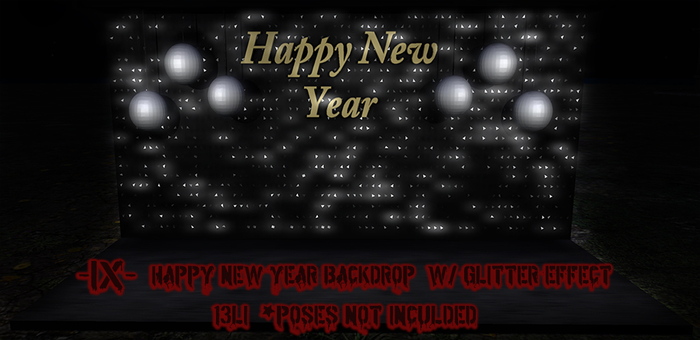 -IX- Happy New Year Backdrop PBR 