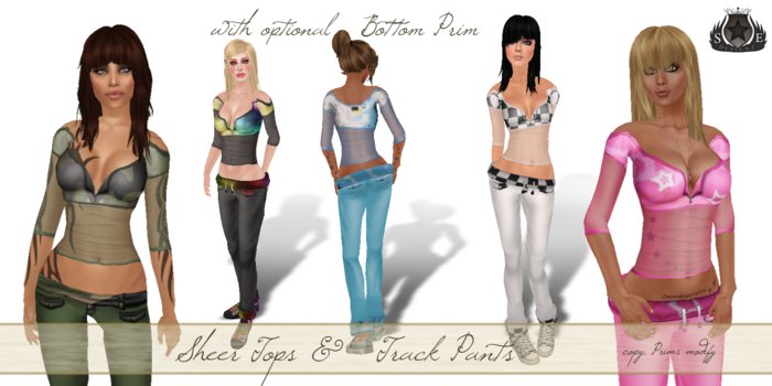 [SE*Designz] Track Pants - Pink Starlets