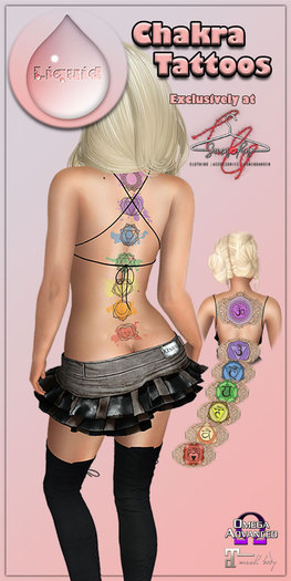 Liquid ~ Chakra Tattoos ~ Fatpack