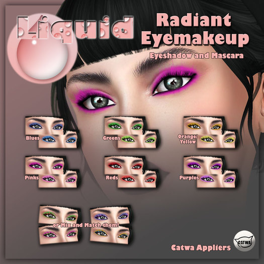 Liquid ~ Radiant Eyemakeup Catwa ~ Fatpack
