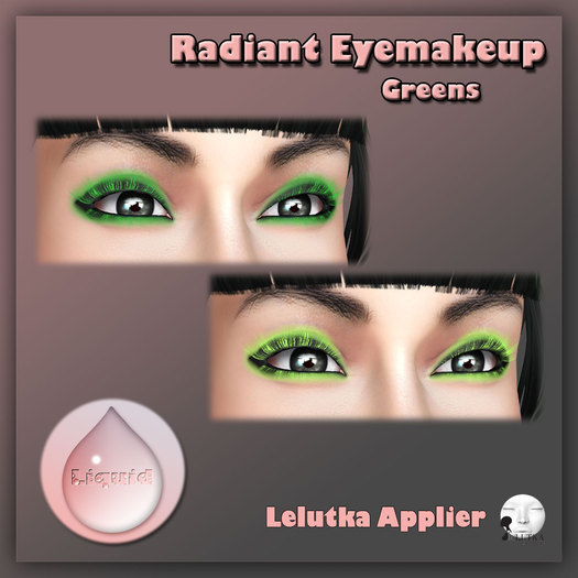 Liquid ~ Radiant Eyemakeup Lelutka ~ Greens