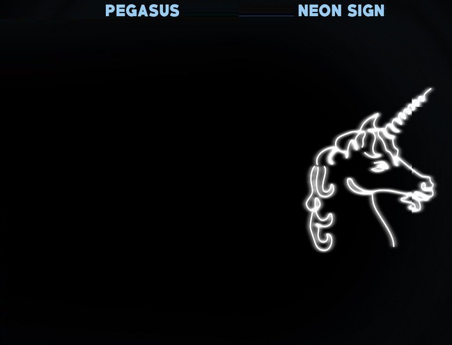 Pseudo- Pegasus Neon Light