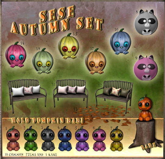 19.Sese Autumn pumpkin baby RARE