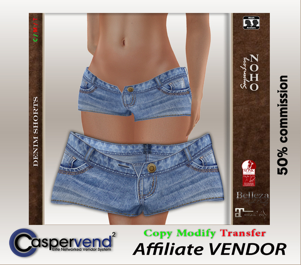 Affiliate Vendor [NOHO] - Denim Shorts #1 blue