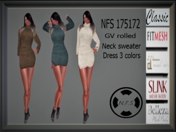 NFS 175172 GV ROLLED NECK SWEATER