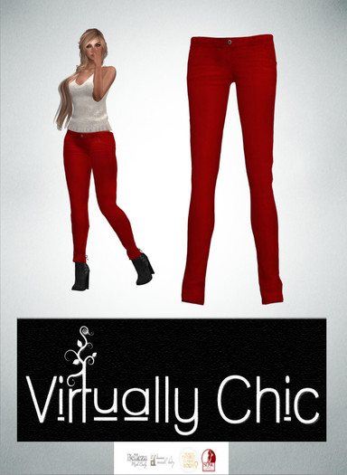 ::VC:: PROTEA Skinny Jeans - RED