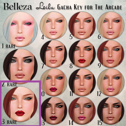 -Belleza- Leila Arcade 3 RARE