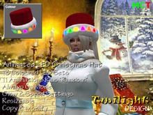 TDC001 Xmas Russian Fur Hat With LED Lights [Red]