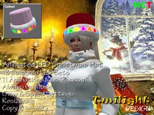 TDC004 Xmas Russian Fur Hat With LED Lights [Pink]