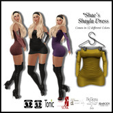 *Shae's Shayla Dress Gold