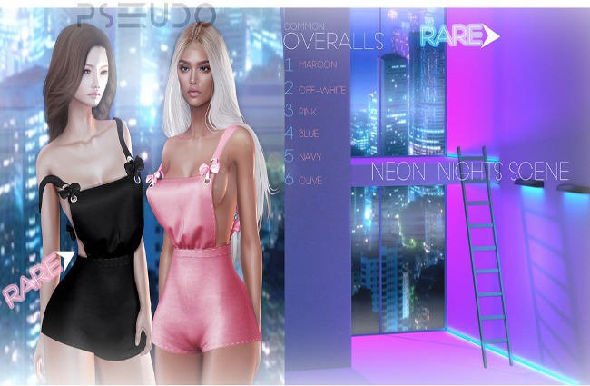 Pseudo- Neon Nights Scene RARE