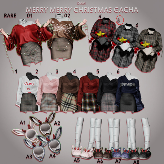 dami merry merry christmas gacha 04 RARE