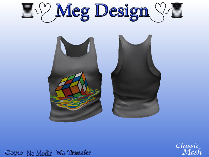 ** 6- camisole grise rubik