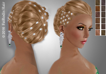 FaiRodis Angel hair updo light shaten+diamond decoration pack