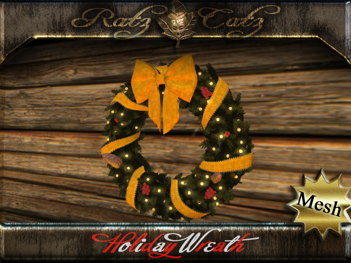 .: RatzCatz :. Holiday Wreath - yellow