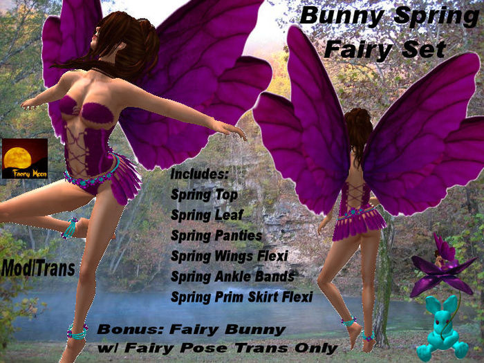 Bunny Spring Fairy Set Bonus Fairy Bunny w/pose
