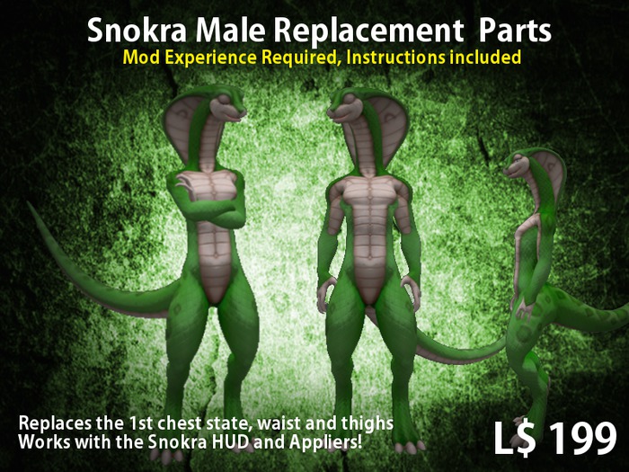 [WS] Snokra Male Replacement Parts