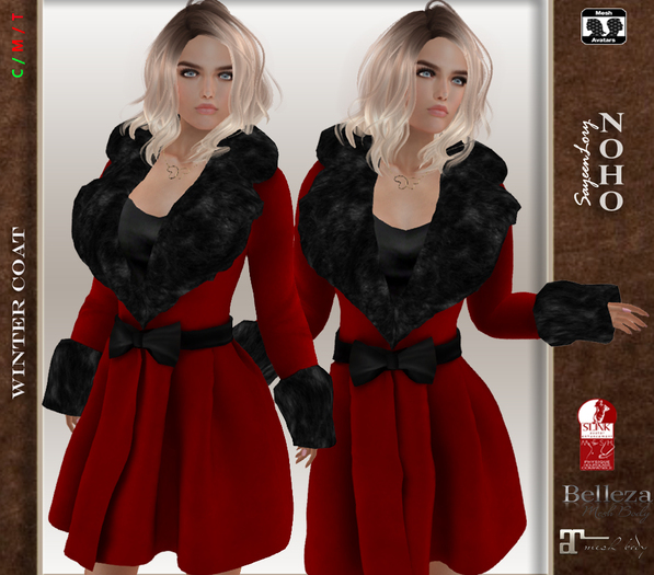 NoHo Outerwear - Winter Coat #1 (box) red