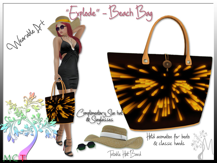 "Explode" Beach Bag