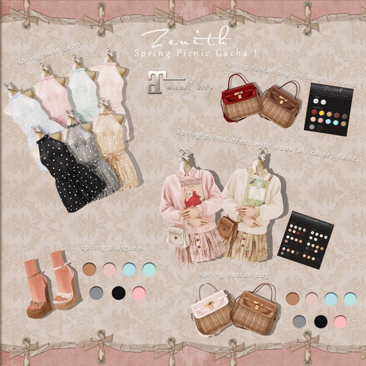 Zenith Spring Picnic Set Grey 3p