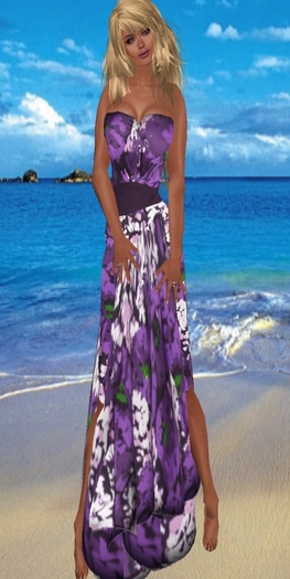 #454 Wetherby's Gypsy Dress - Purple