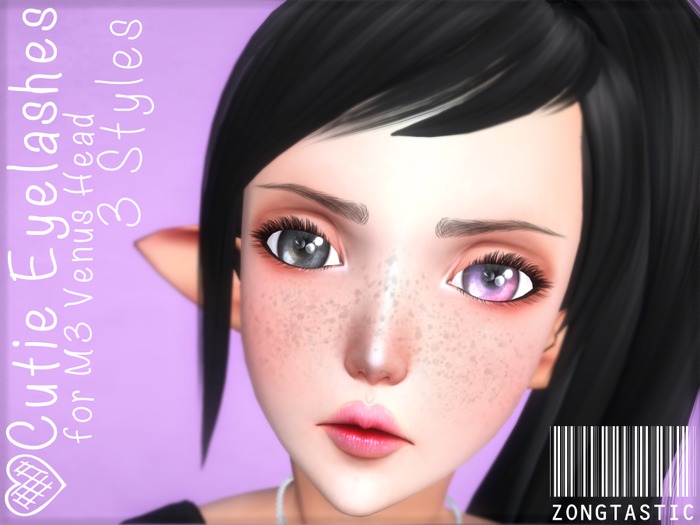 z! Cutie Lashes for Venus M3/M4 Head / 3 Styles