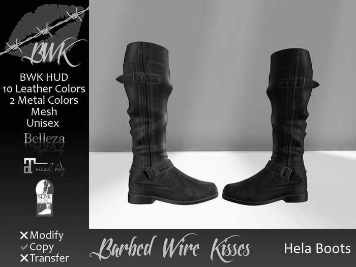 {BWK} DEMO Mesh Hela Boots (Boxed)
