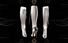 White Laced Boots *tintable