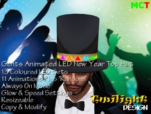 TDC005 Gent's Animated LED New Year Top Hat 01