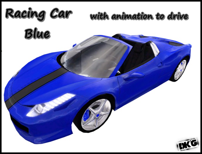 DK'G Racing Car Blue