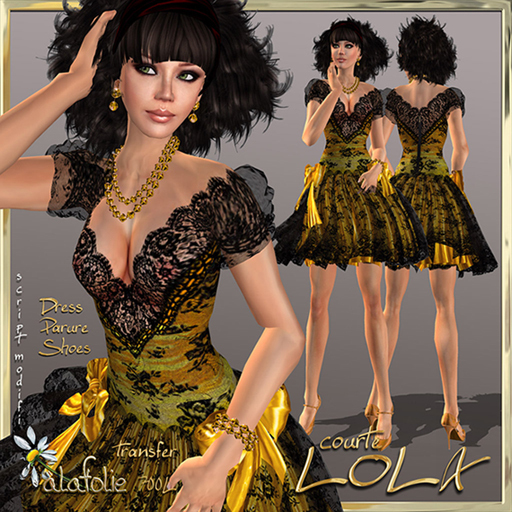 -AlaFolie- LOLA courte jaune