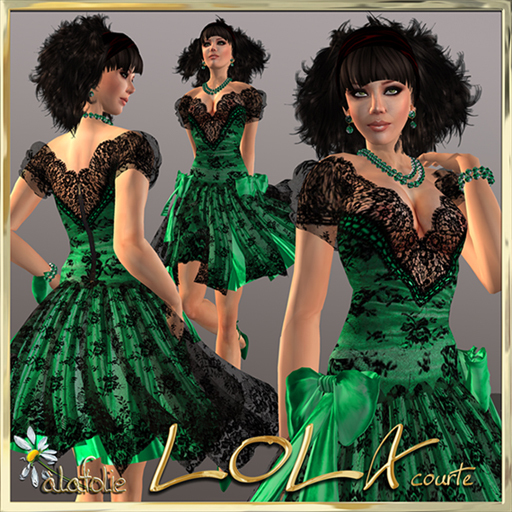 -AlaFolie- LOLA courte vert