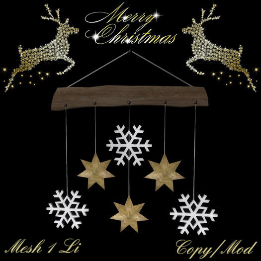 Stars and Snowflakes !YAY! Mesh Creations GroupGift