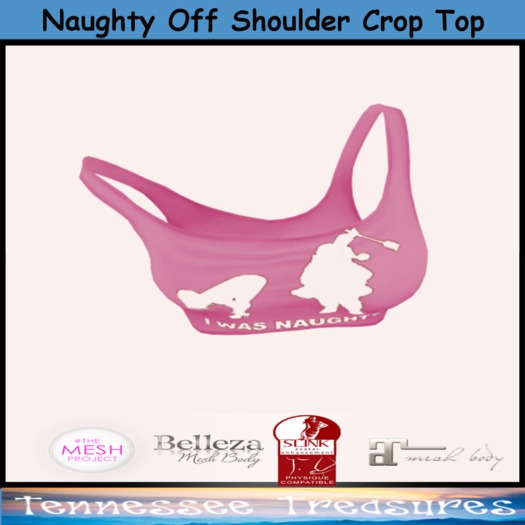 Naughty Off Shoulder Crop Top