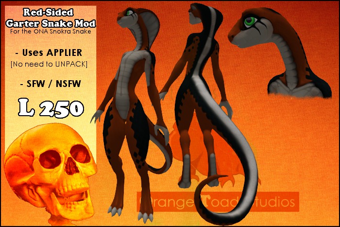 [OTS] Red-Sided Garter Snake APPLIER MOD TRUE