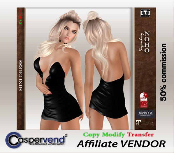 Affiliate Vendor [NOHO] - Mini Dress #1 black