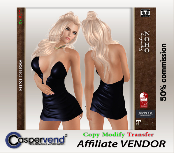 Affiliate Vendor [NOHO] - Mini Dress #1 navy