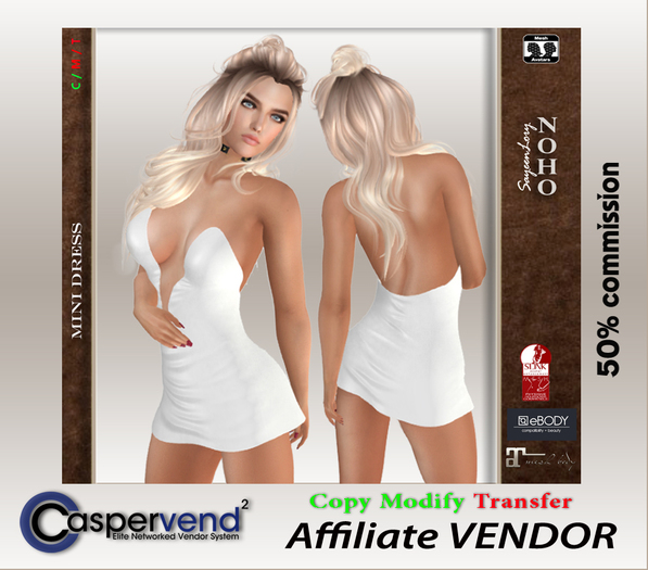 Affiliate Vendor [NOHO] - Mini Dress #1 white