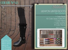  Addams "Weapon" Winter Boots Mesh for Maitreya, Slink, Belleza #43