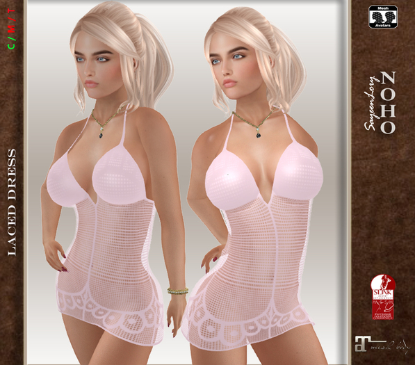 [noho] Josy Laced Dress (box)  pink